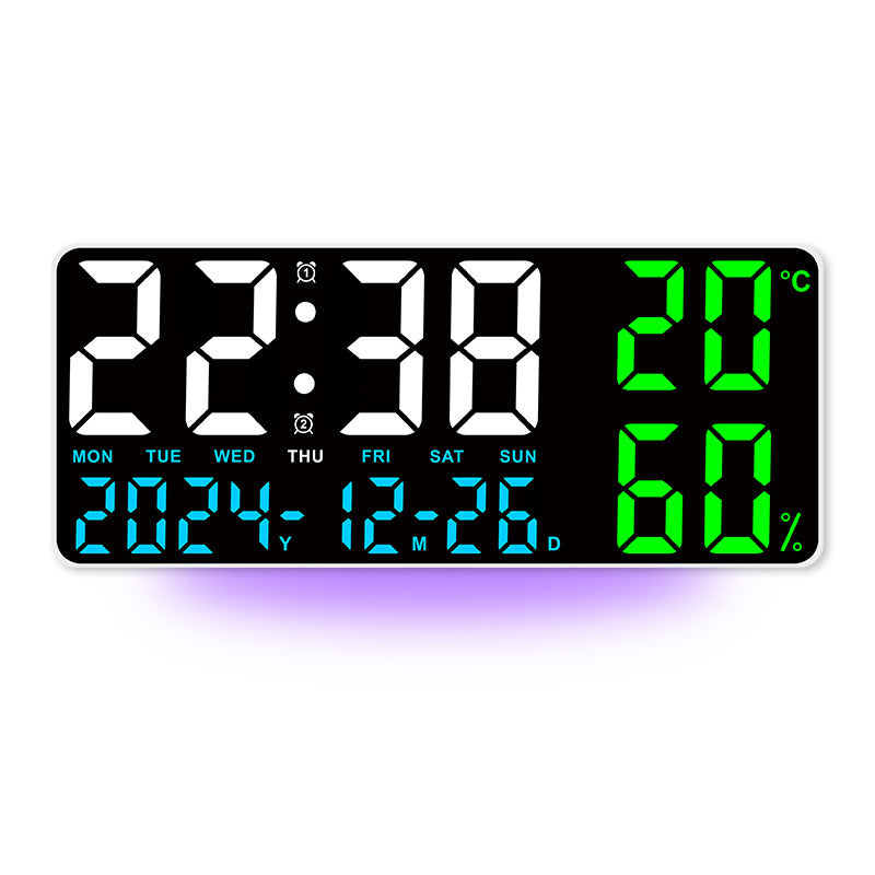 Reloj de Pared Digital LED con Temperatura y Humedad | Mando – Buy ByM
