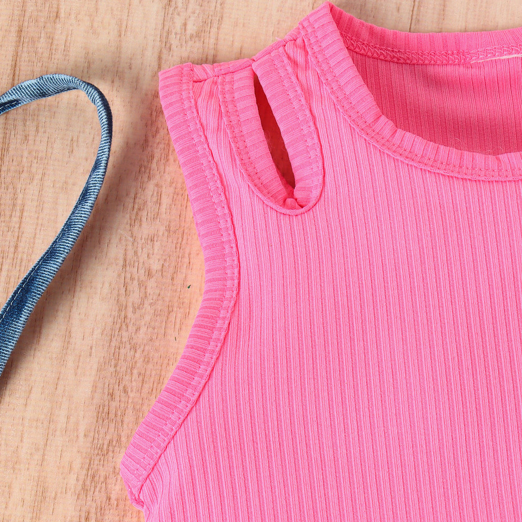 Conjunto Mujer Top Sin Mangas y Pantalón Vaquero – Buy ByM