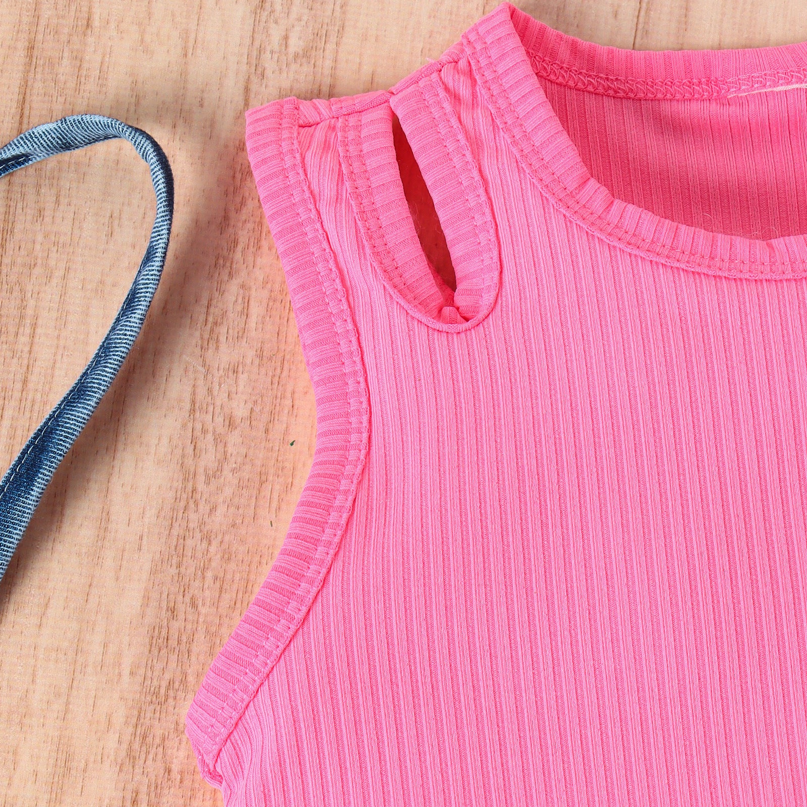 Conjunto Mujer Top Sin Mangas y Pantalón Vaquero – Buy ByM