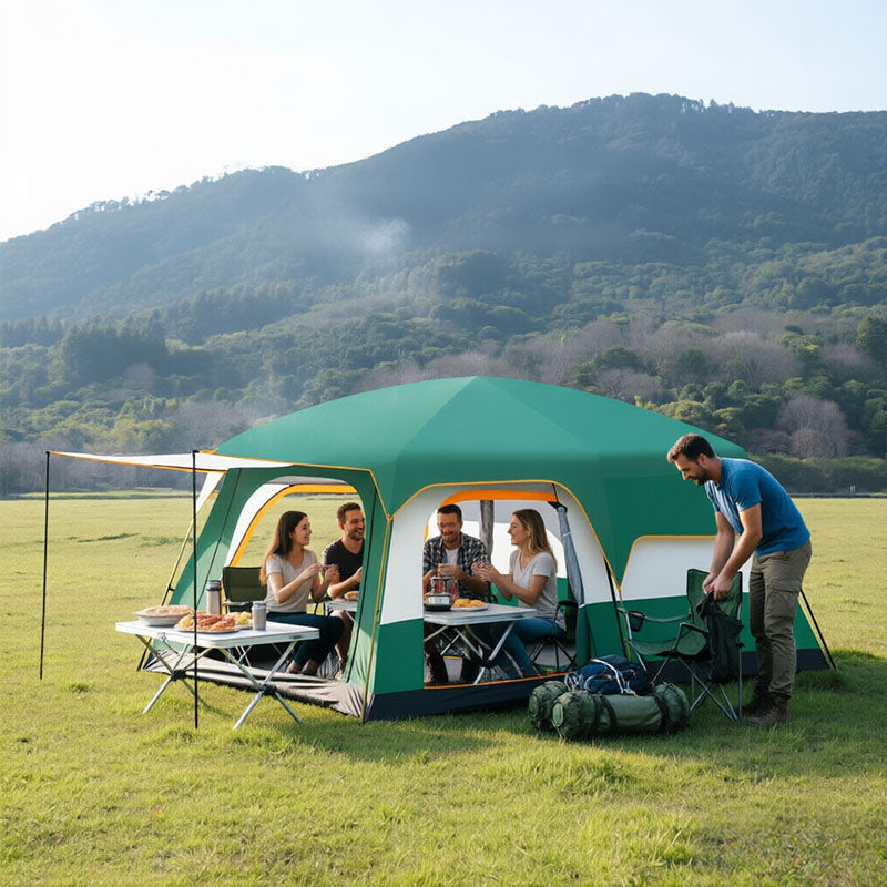 Tienda de Campaña Familiar 3-12 Personas | 2 Habitaciones Impermeable – Buy ByM