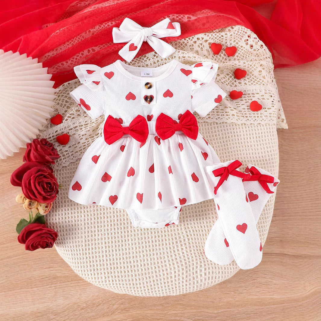 Conjunto Mujer Manga Corta con Lazo | Camiseta, Diadema y Calcetines – Buy ByM