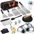 Set BBQ 29 Piezas con Prensa Hamburguesas | Utensilios Barbacoa – Buy ByM