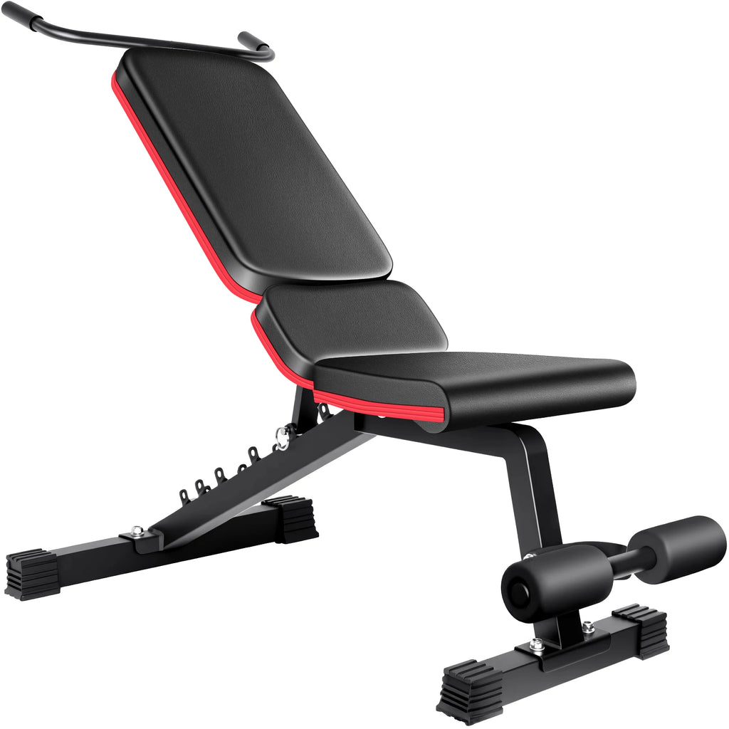 Adjustable Dumbbell Bench 120KG Heavy Duty Weight Bench with 7-Position Backrest Multi-Functional Home Gym Fitness Equipment