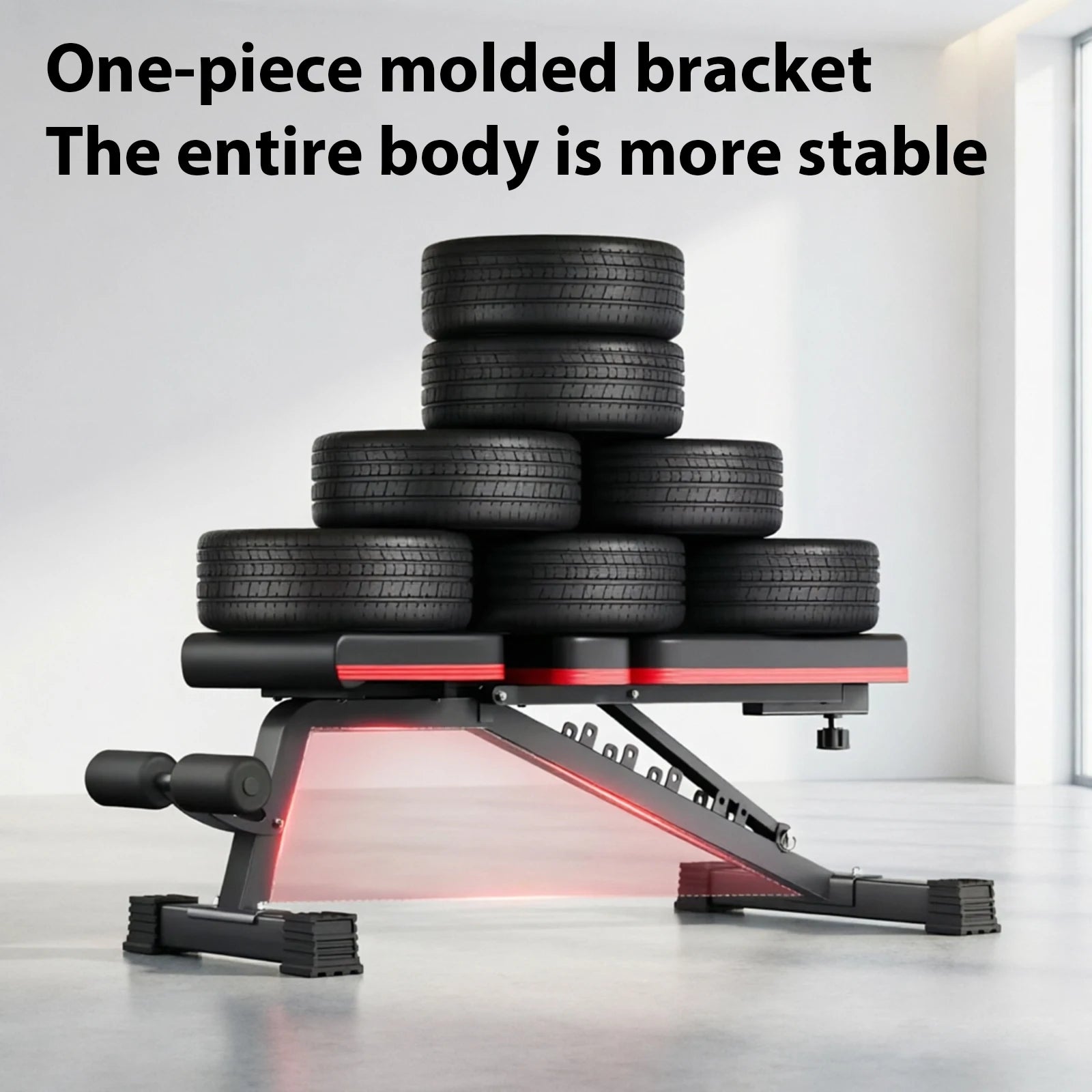 Adjustable Dumbbell Bench 120KG Heavy Duty Weight Bench with 7-Position Backrest Multi-Functional Home Gym Fitness Equipment