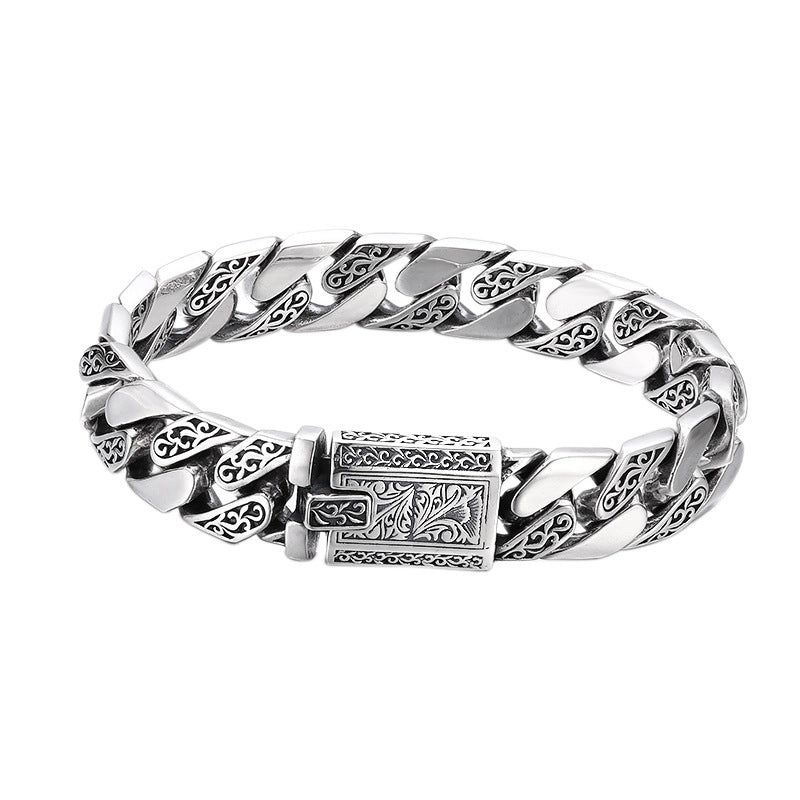 Pulsera Plata 925 Hombre | Eslabón Cubano Vintage – Buy ByM