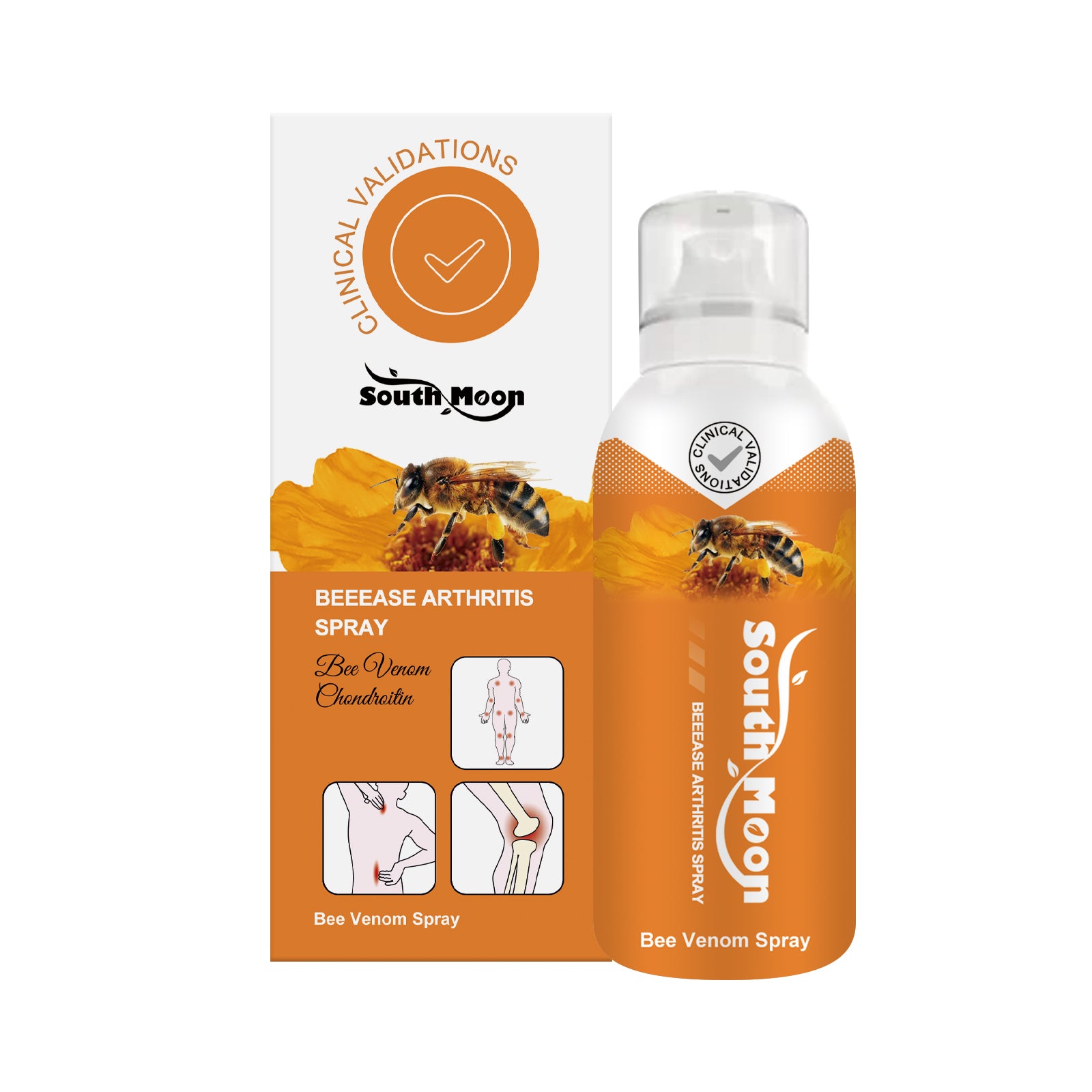 South Moon Beease Arthritis Spray, Relieve Joint Pain Shoulder Cervical Vertebra Lumbar Body Care Spray