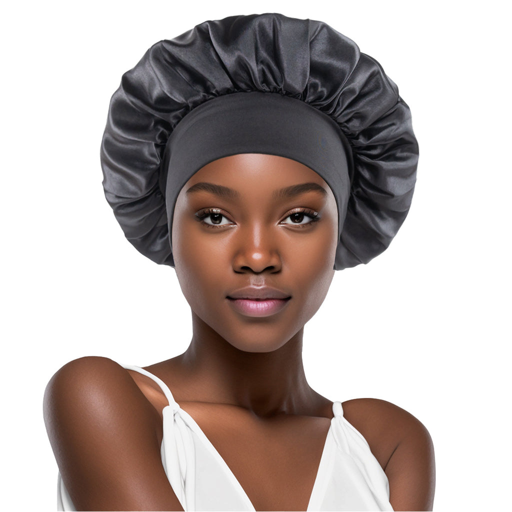 Gorro de Ducha Satén Mujer | Ala Ancha para Dormir y Quimio – Buy ByM
