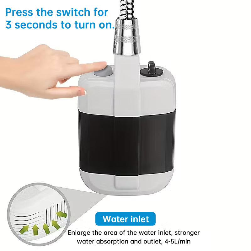 Ducha Portátil USB Recargable | Kit Baño Camping y Mascotas – Buy ByM