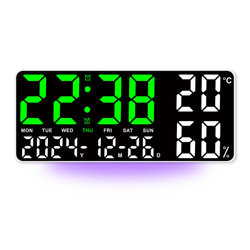Reloj de Pared Digital LED con Temperatura y Humedad | Mando – Buy ByM