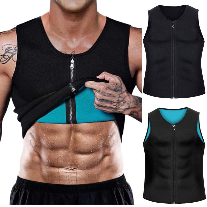 Faja Deportiva Neopreno Hombre | Chaleco Sudoración Fitness – ByM