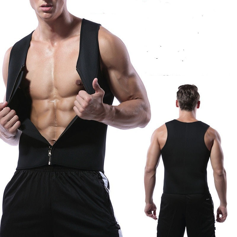 Faja Deportiva Neopreno Hombre | Chaleco Sudoración Fitness – ByM
