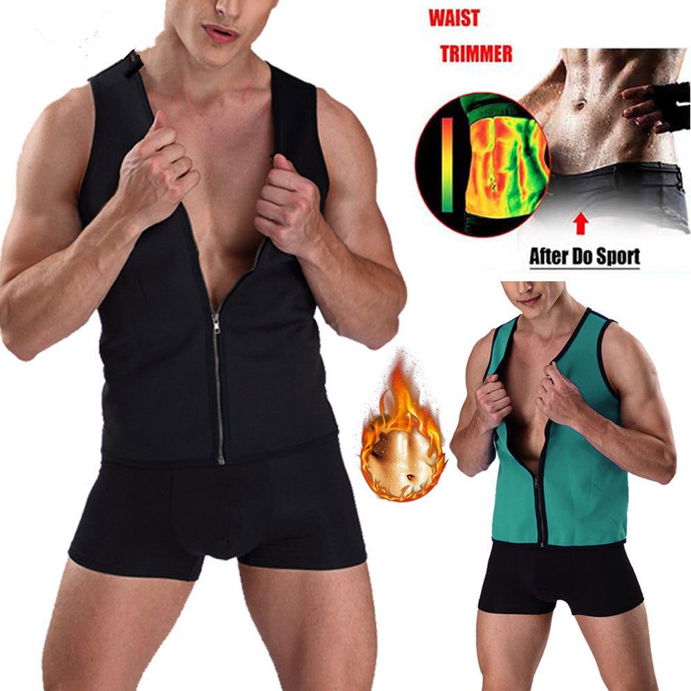 Faja Deportiva Neopreno Hombre | Chaleco Sudoración Fitness – ByM