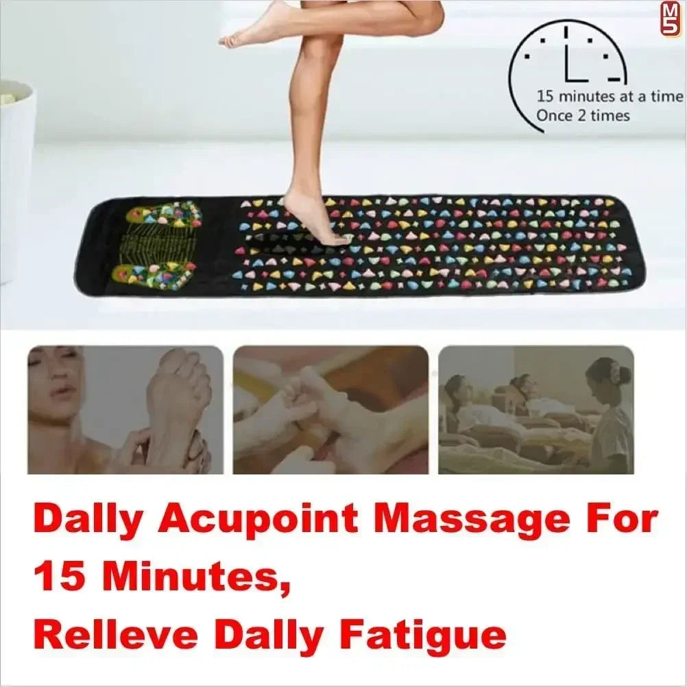 Premium Foot Massage Pad with Finger Pressure Plate and Imitation Goose Soft Stone Road - Relieve Pain and Soothe Tired Feet