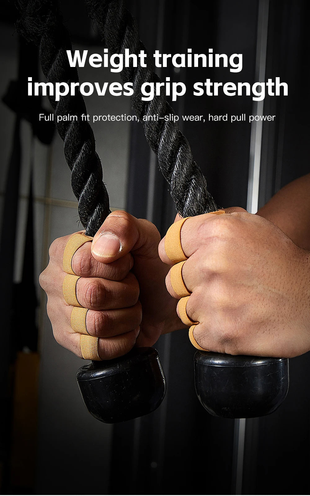 Guantes Gym Cuero Crossfit Antideslizantes | Fitness – ByM
