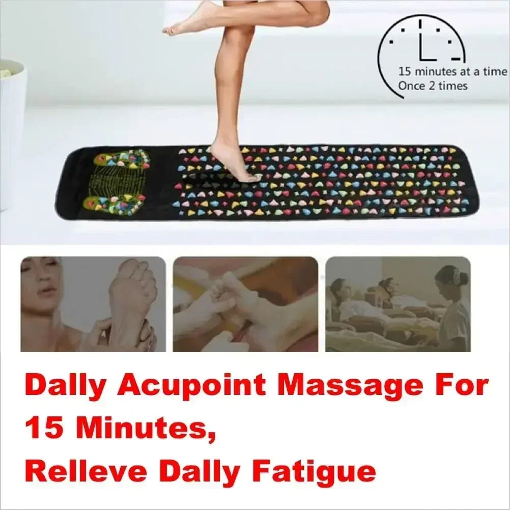 Premium Foot Massage Pad with Finger Pressure Plate and Imitation Goose Soft Stone Road - Relieve Pain and Soothe Tired Feet
