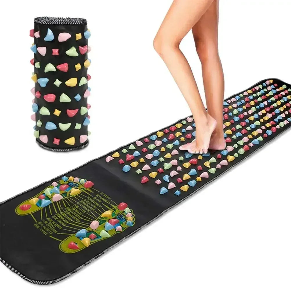 Premium Foot Massage Pad with Finger Pressure Plate and Imitation Goose Soft Stone Road - Relieve Pain and Soothe Tired Feet