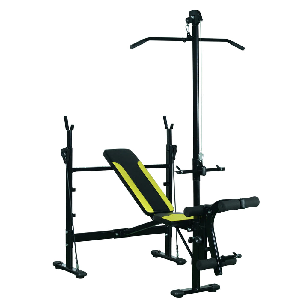 Homcom Weight Bench Bodybuilding Exercise 175X110X202Cm Fitness Backrest