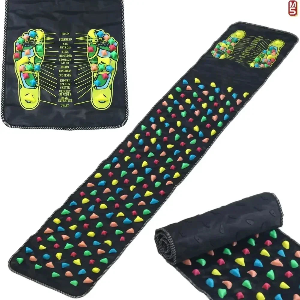 Premium Foot Massage Pad with Finger Pressure Plate and Imitation Goose Soft Stone Road - Relieve Pain and Soothe Tired Feet