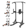 Multi-Functional Free Standing Pull Up Bar Power Tower – 450 lbs Capacity Adjustable Dip Station – Strength Training Equipment for Home Gym, Pull Ups, Dips, Leg Raises
