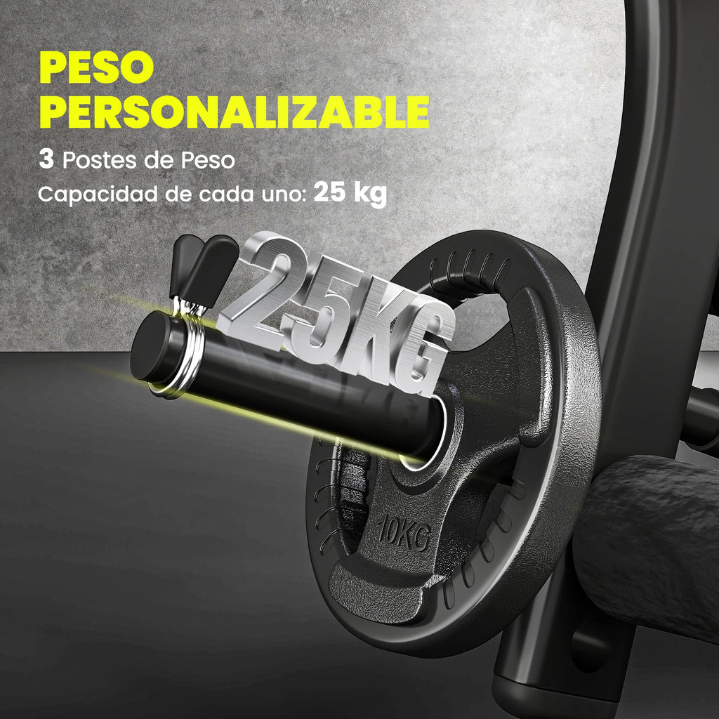 Homcom Weight Bench Bodybuilding Exercise 175X110X202Cm Fitness Backrest
