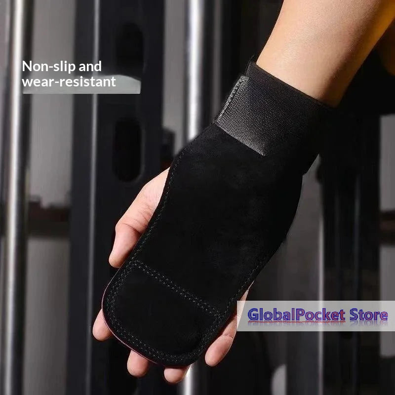 [TG823]Gym Grips Gloves Weightlifting Fitness Pull Up Crossfit Workout Equipment Anti-Slip Wear-Resistance Palm Protection