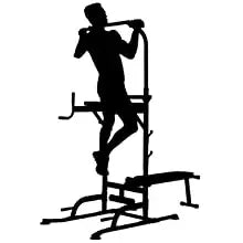 Functional Fitness Gym Style Training Power Tower & Adjustable Workout Bench System Foldable for Pull Ups and Dips, Load 200 kg