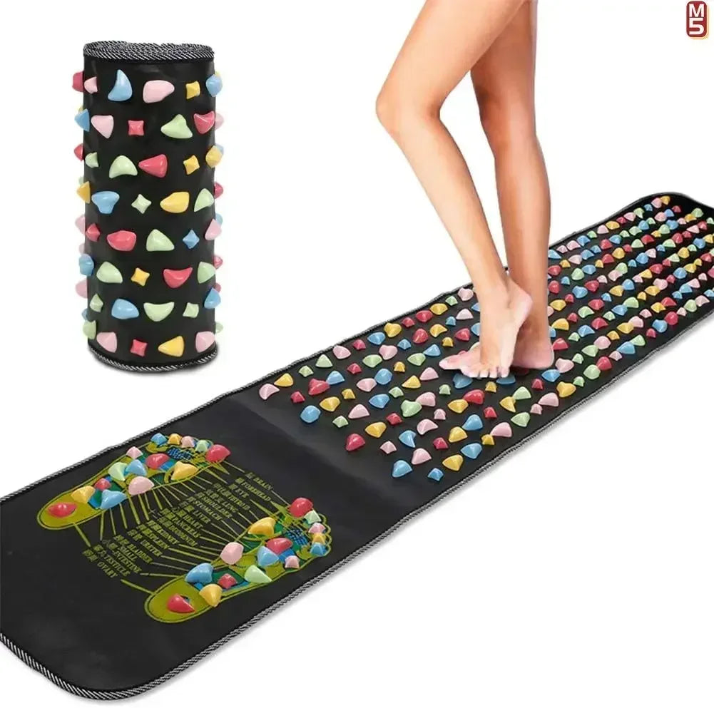 Premium Foot Massage Pad with Finger Pressure Plate and Imitation Goose Soft Stone Road - Relieve Pain and Soothe Tired Feet