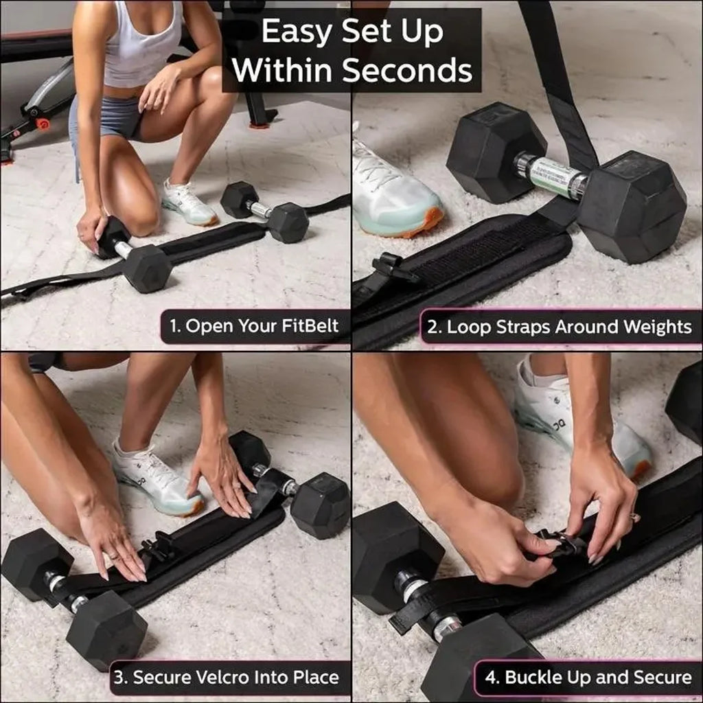 Cinturón Lastrado Ajustable para Gym y Casa | Fitness – ByM