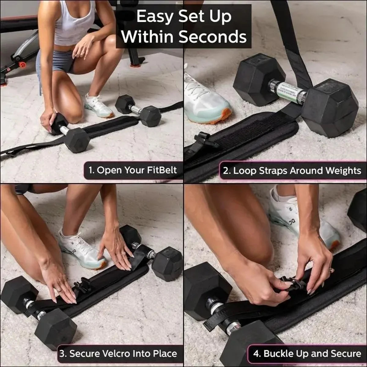 Cinturón Lastrado Ajustable para Gym y Casa | Fitness – ByM
