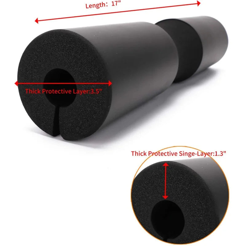 Barbell Squat Shoulder Pad Thick Bar Pad Hip Trust Pillow Foam Protection Bar Bodybuilding Sponge for Dumbbells Hip Training