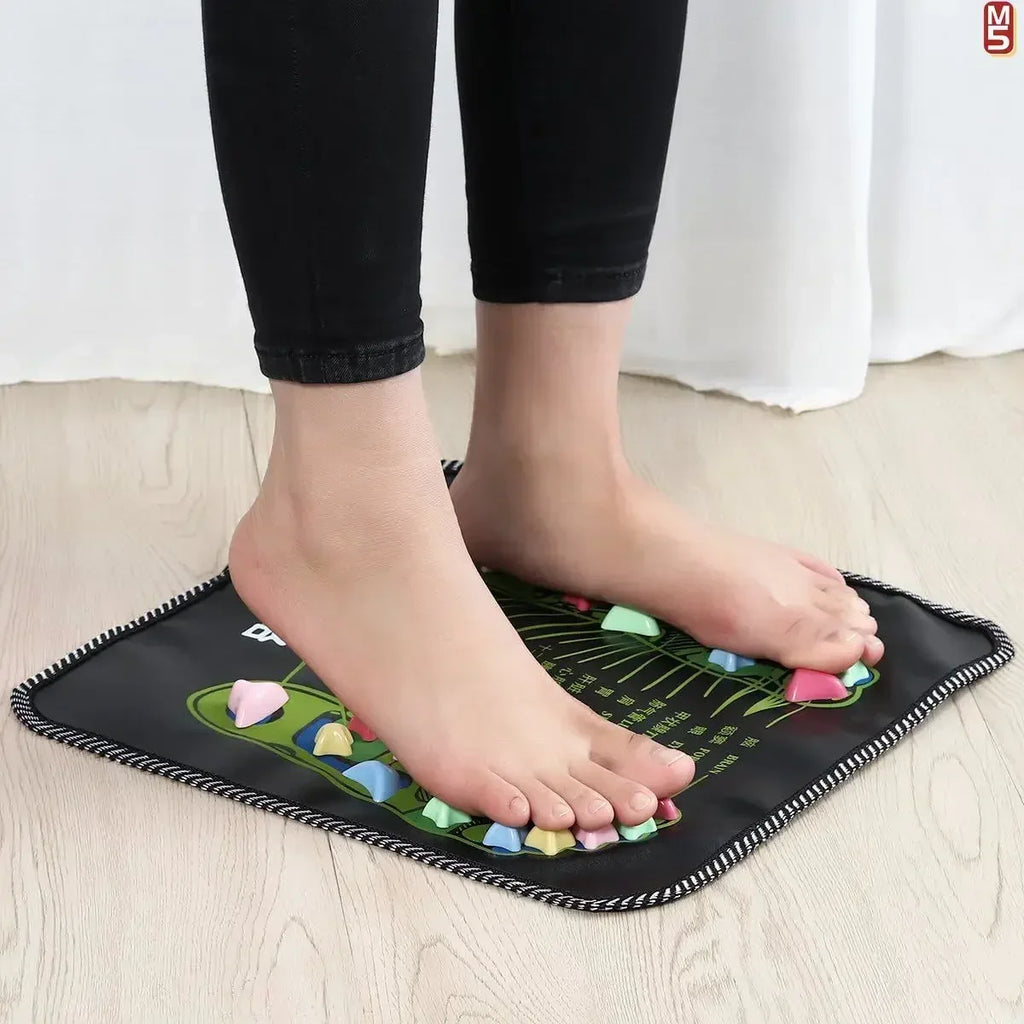 Premium Foot Massage Pad with Finger Pressure Plate and Imitation Goose Soft Stone Road - Relieve Pain and Soothe Tired Feet