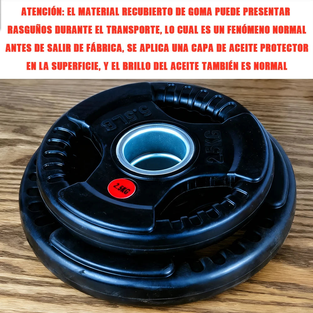 Weight Plates, 2.5/5/7.5/10/15/20kg, Cast Iron Dumbbell Plates Ø30/50mm, Non-slip/Waterproof, Metal Weight Plates for Bars