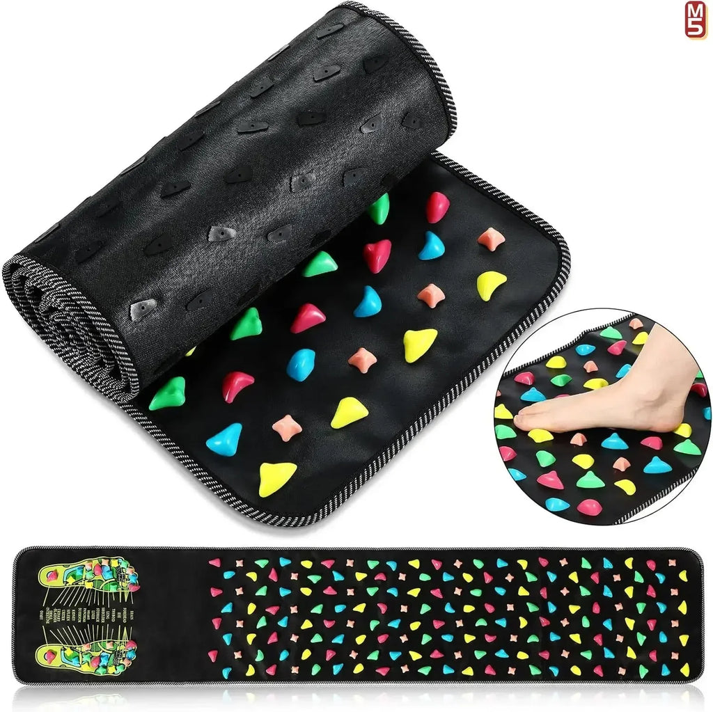 Premium Foot Massage Pad with Finger Pressure Plate and Imitation Goose Soft Stone Road - Relieve Pain and Soothe Tired Feet