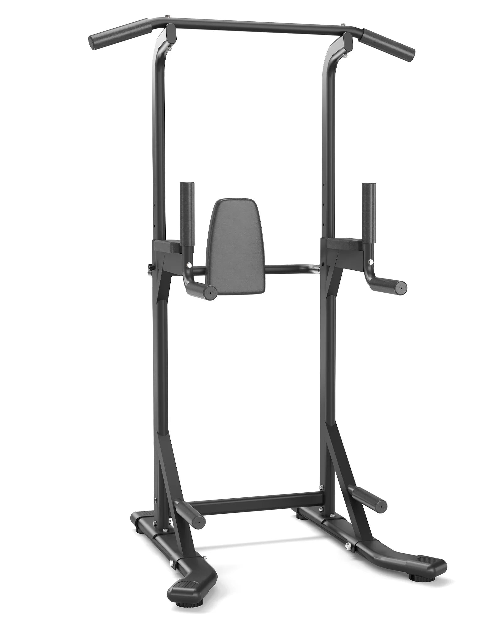 Multi-Functional Free Standing Pull Up Bar Power Tower – 450 lbs Capacity Adjustable Dip Station – Strength Training Equipment for Home Gym, Pull Ups, Dips, Leg Raises