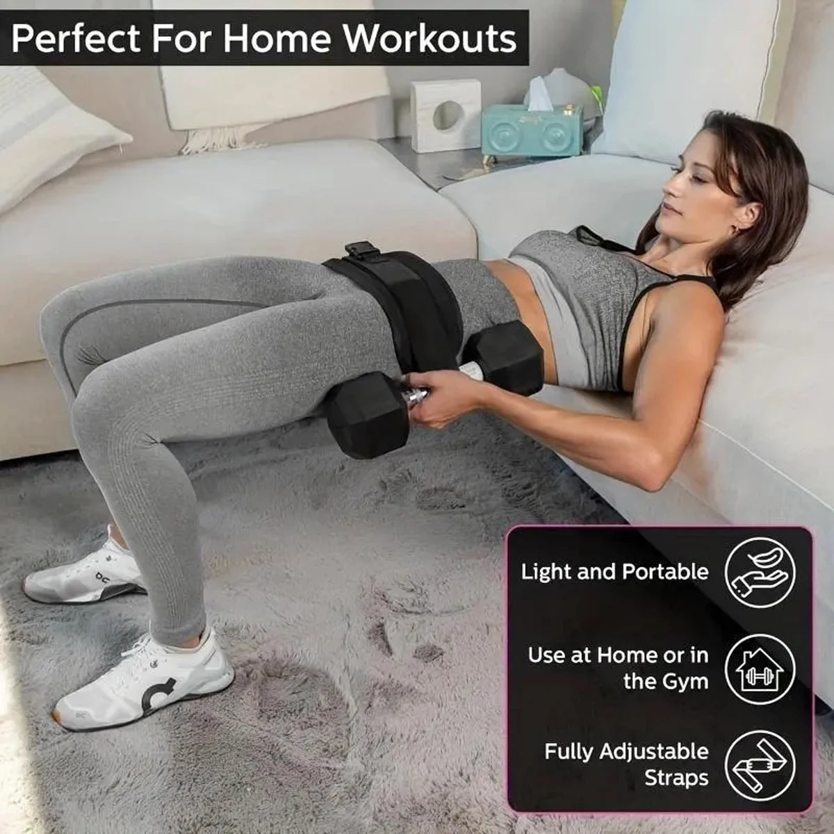 Cinturón Lastrado Ajustable para Gym y Casa | Fitness – ByM